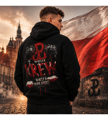 Bluza z kapturem  WASZA KREW